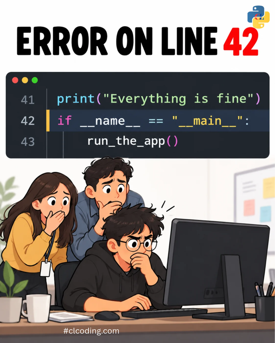 Article thumbnail: Python Coding (@pythonclcoding)